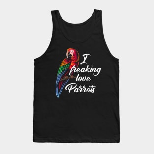 I Love Parrots Tank Top